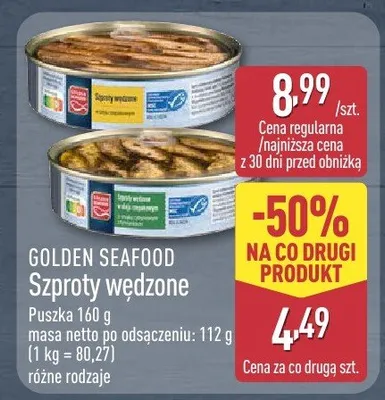 Szproty wędzone promocja w Aldi