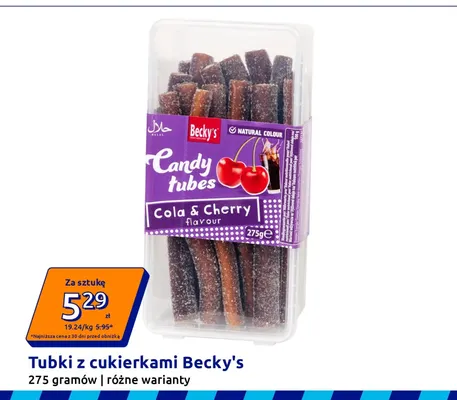 Tubki z cukierkami Becky's promocja w Action