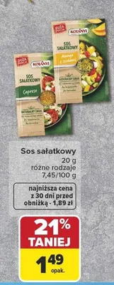 Sos sałatkowy Kotányi Caprese promocja w Carrefour