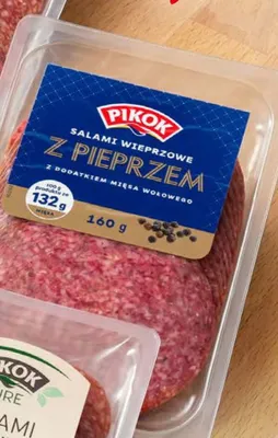Salami wieprzowe z pieprzem Pikok promocja w Lidl