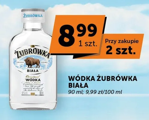 Wódka Żubrówka Biała promocja w Euro Sklep