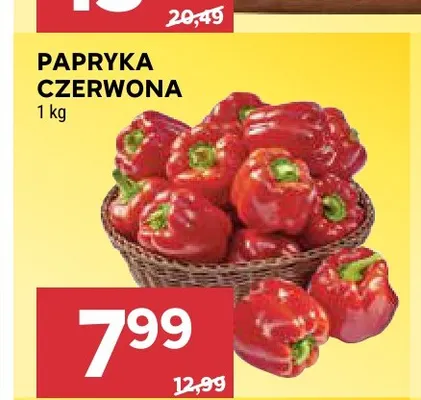 Papryka czerwona promocja w Stokrotka