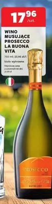 Wino musujące Prosecco La Buona Vita promocja w Stokrotka