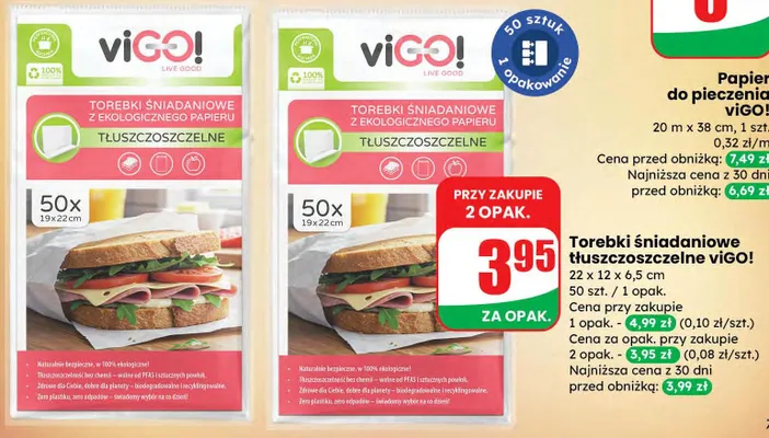 Papier do pieczenia brązowy/obustronnie silikonowany promocja w Dino