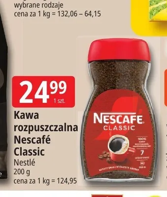 Kawa rozpuszczalna Nescafé Classic promocja w Leclerc