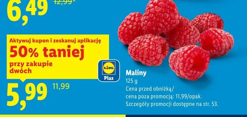 Maliny promocja w Lidl