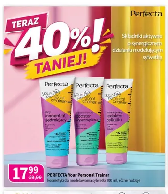 Silny koncentrat ujędrniający Perfecta Your Personal Trainer promocja w Drogerie Polskie