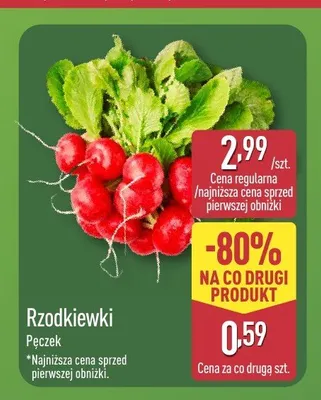 Rzodkiewki pęczek promocja w Aldi