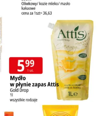 Mydło w płynie zapas Attis promocja w Leclerc
