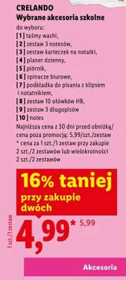 Akcesoria szkolne Crelando promocja w Lidl