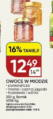 Owoce w miodzie malina i czarna jagoda promocja w Chata Polska