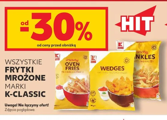 Frytki Crinkles K-Classic promocja w Kaufland
