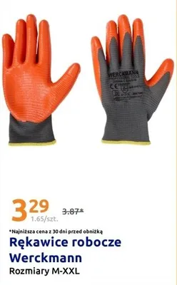 Rękawice robocze promocja w Action