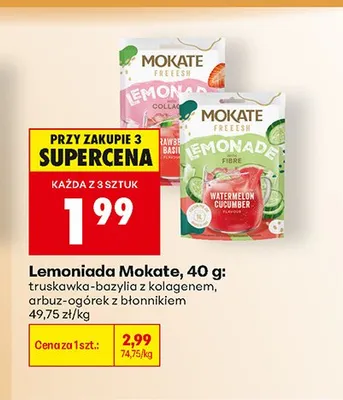 Lemoniada Mokate arbuz-ogórek z błonnikiem promocja w Biedronka