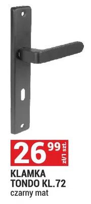 Klamka Tondo KL.72 czarny mat promocja w Merkury Market