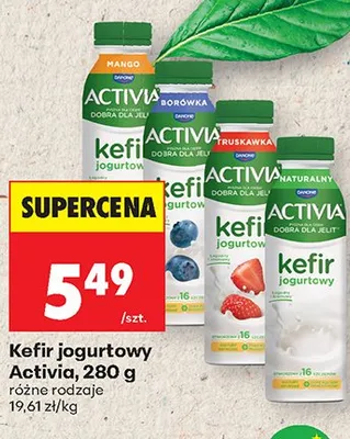 Kefir jogurtowy Activia borówka 280g promocja w Biedronka