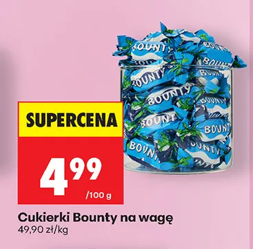 Cukierki Bounty na wagę promocja w Biedronka