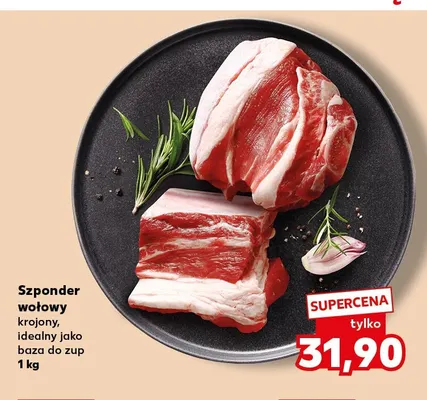 Szponder wołowy krojony promocja w Kaufland