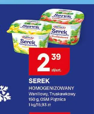 Serek homogenizowany truskawkowy Piątnica promocja w Chorten