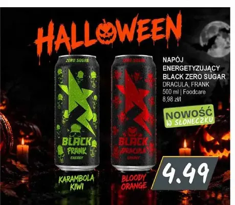 Napój energetyzujący Black Zero Sugar Dracula Bloody Orange promocja w Słoneczko