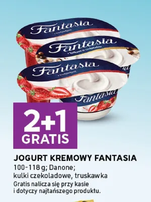 Jogurt kremowy Fantasia z kulkami czekoladowymi promocja w Stokrotka