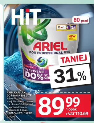 Kapsułki do prania Ariel promocja w Selgros