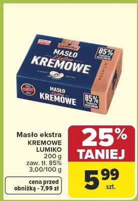 Masło ekstra KREMOWE promocja w Carrefour Market