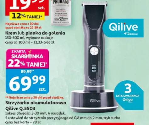 Strzyżarka akumulatorowa Q.5503 promocja w Auchan