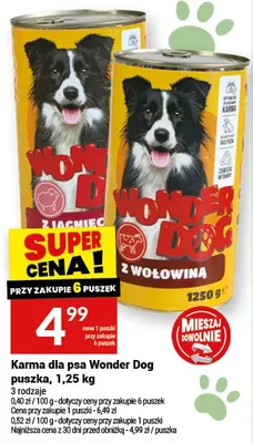 Karma dla psa puszka promocja w Twój Market