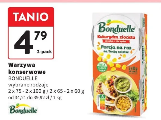 Warzywa konserwowe wybrane rodzaje promocja w Intermarche