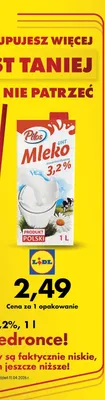 Mleko UHT 3,2% promocja w Biedronka