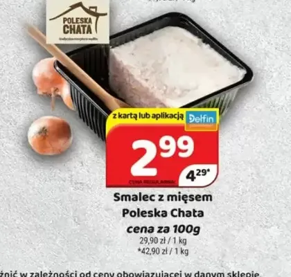 Smalec z mięsem Poleska Chata promocja w Delfin