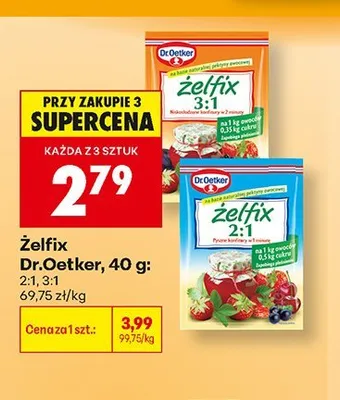 Żelfix Dr.Oetker 2:1 promocja w Biedronka