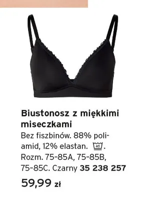 Biustonosz z miękkimi miseczkami promocja w Tchibo
