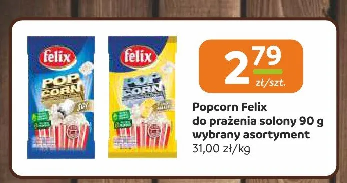 Popcorn Felix do prażenia solony promocja w Gama