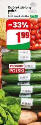 Ogórek zielony polski promocja w Dino
