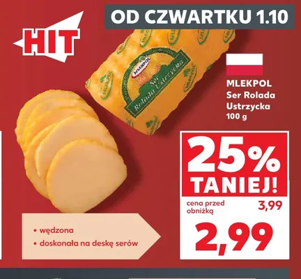 Ser Rolada Ustrzycka Mlekpol promocja w Kaufland