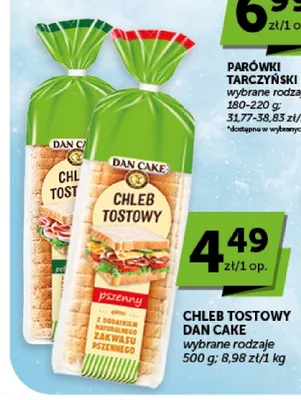 Chleb tostowy pszenny Dan Cake promocja w Groszek