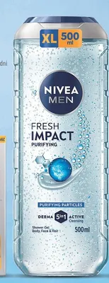 Żel pod prysznic męski Nivea Men Fresh Impact promocja w Hebe