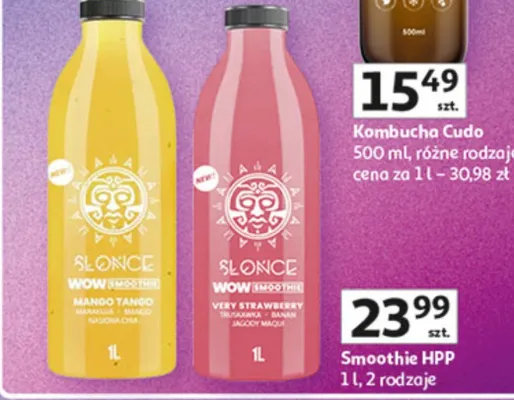 Napój kombucha różne rodzaje promocja w Auchan