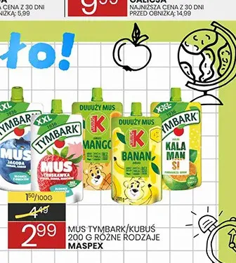 Mus Tymbark Truskawka promocja w Wafelek