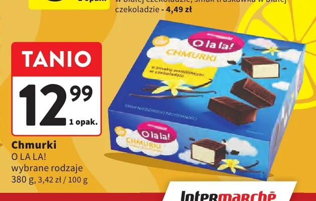Pianki Chmurki O La La! promocja w Intermarche