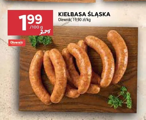 Kiełbasa śląska Olewnik promocja w Stokrotka