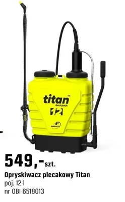 Opryskiwacz plecakowy Titan promocja w OBI