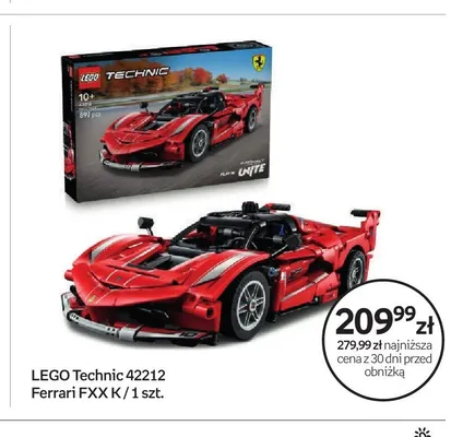 Klocki LEGO Technic 42212 Ferrari FXX K promocja w Empik