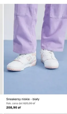 Sneakersy niskie New Balance białe promocja w Lounge by Zalando