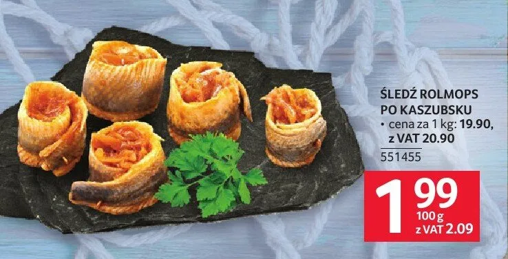 Śledź rolmops po kaszubsku promocja w Selgros