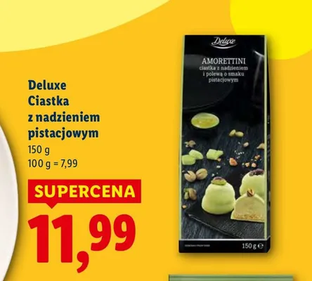 Ciastka z nadzieniem pistacjowym promocja w Lidl