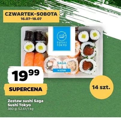 Zestaw sushi Saga Sushi Tokyo promocja w Netto