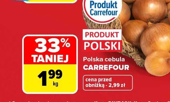 Cebula polska Carrefour promocja w Carrefour